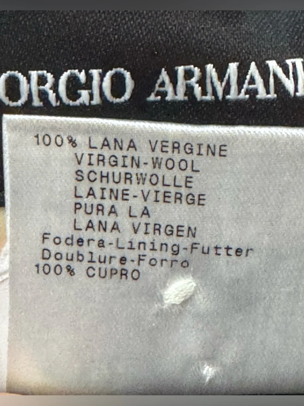 Giorgio Armani classic tailored